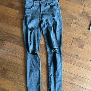 Citizen of Humanity Black Ripped Jeans